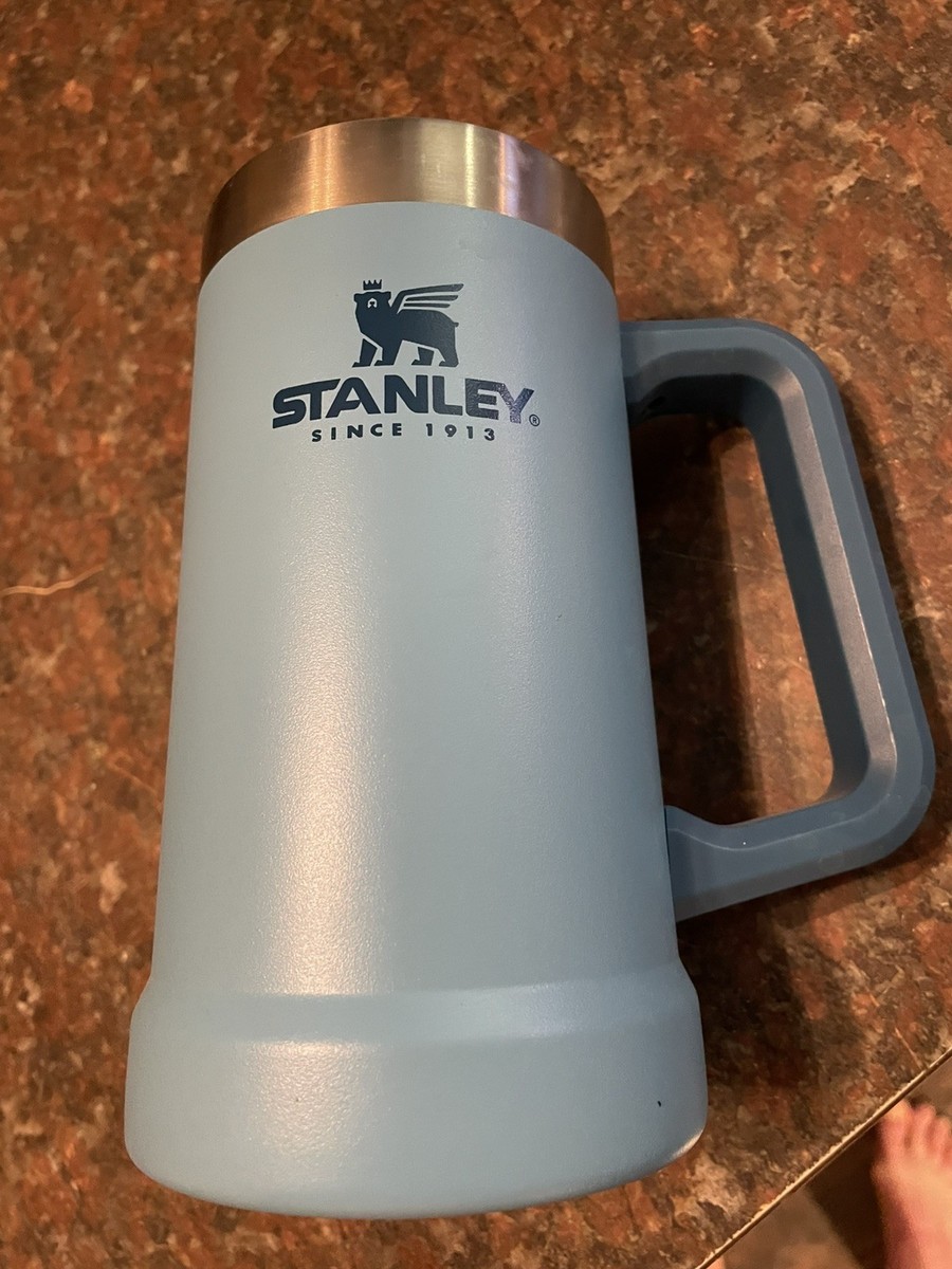 STANLEY ADVENTURE BIG GRIP BEER STEIN | 24 OZ TEAL TANKARD | eBay