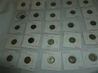 25 Vintage Mercury Head Dimes with Holders  Lot S-209