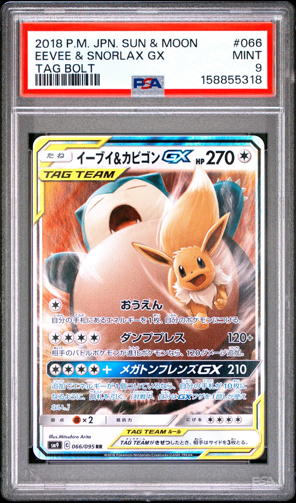 Eevee & Snorlax GX #66
