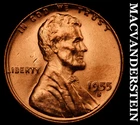 1955-S Lincoln Wheat Cent- Red Choice Gem Brilliant Uncirculated Luster #i8738