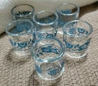 Corelle Old Towne Blue Napkin Rings Pyrex Compatibles Set of 6 No Box