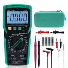 Digital Multimeter Trms 6000 Counts Ohm Volt Amp Test Ac Dc Voltmeter Auto Rangi