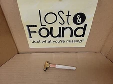 Schick Eversharp Injector Safety Razor White Handle Gold Tone Head Antique 