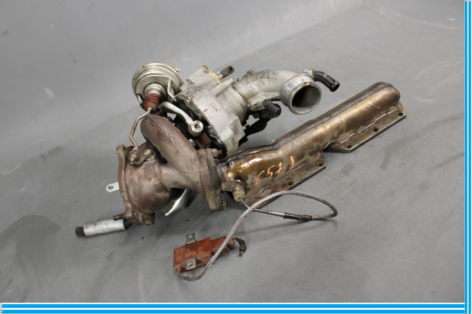 03-10 Bentley Continental GT W12 Left Side Turbocharger Turbo Manifold 6.0L Oem