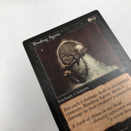 Magic The Gathering Binding Agony Common Mirage Enchantment Creature Vintage - Picture 3 of 7