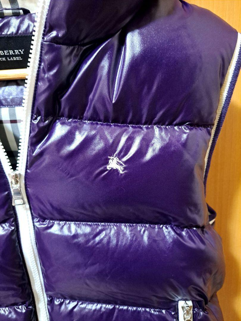 Burberry Black Label shiny purple down jacket Crestbridge F Burberry Black Label shiny purple down jacket Crestbridge F