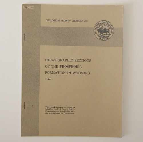 4 Wyoming Stratigraphic Sections Phosphoria Formation Geological Surveys 1947-52 - Foto 5 di 5
