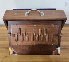 SHRUTI BOX 13 NOTES PURE TEAK WOOD MUSICAL INSTRUMENT 12x9x3 Inch 432Hz / 440Hz