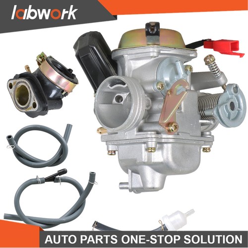 Labwork Carburetor & Intake Manifold Boot For Yerf Dog Spiderbox GY6 150cc GX150 - Picture 1 of 8