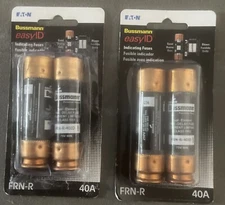 2 Twins Bussman BP/FRN-R-40ID 40 Amp EasyID Heavy Duty Time Delay Fuse 4 fuses