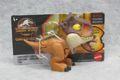 Jurassic World Snap Squad Carnotaurus TORO Mattel 2020 with short card