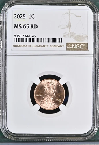 2025 LINCOLN UNION SHIELD CENT PENNY NGC MS65RD BU UNC DETAILED COIN #X