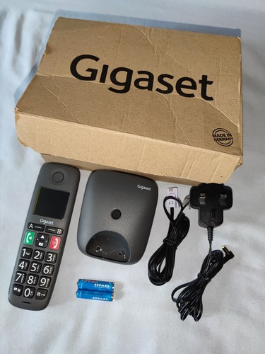 GIGASET EASY H E294, CORDLESS TELEPHONE, BIG BUTTON, LARGE DISPLAY + BATTERIES. - Zdjęcie 3 z 16