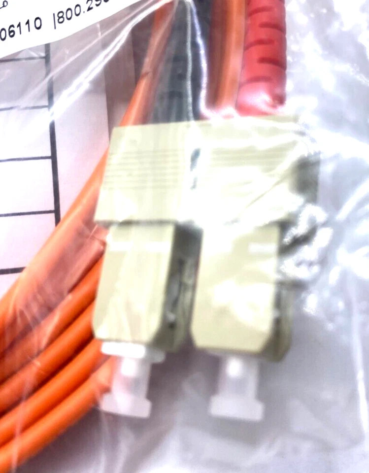 Legrand Lot of 10 Fiber Jumper Multimode Cable 3M ST SC 62.5 DPX 810-132-009 New - Image 2 of 4