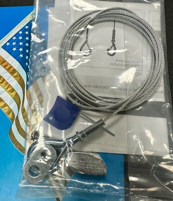 LITHONIA LIGHTING  JCBLSC120 SAFETY CABLE KIT 10' COMPLETE WITH ADJUSTABLE CLIP