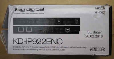 Key Digital KD-IP922ENC Enterprise AV over IP Encoder - Neu aber Verpackung beschädigt