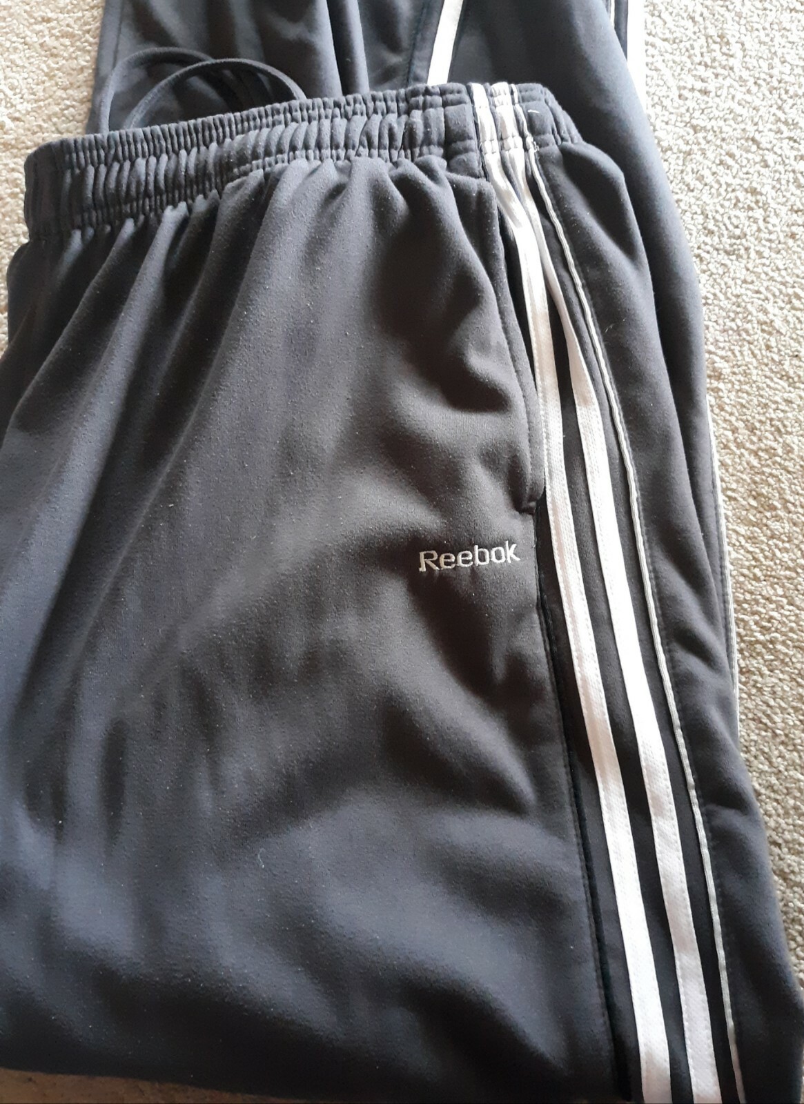 MEN'S LEISURE PANTS SIZE XL PANTS TRACK LOUNGE ACTIVEWEAR GRAY REEBOK VINTAGE thumbnail 4