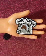 AUR NAUR Raccoon Enamel Pin | Funny Crying Meme Animal Pin