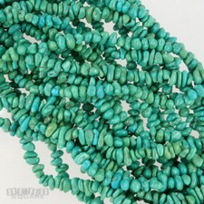 15.5" Arizona Turquoise Small Nuggets / Chips Beads 4mm - 5mm Blue Green 25102