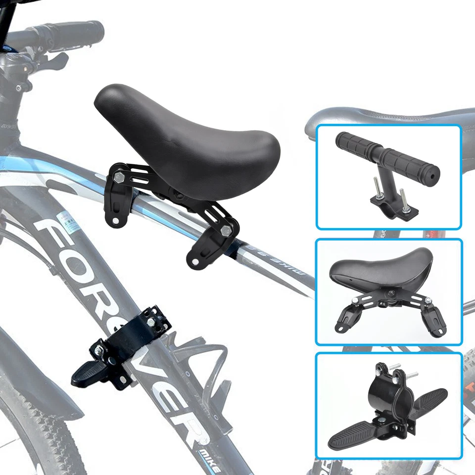Fahrrad Kindersitz vorne Kinderfahrradsitz Fahrradsitz Rahmensitz mit Griff Set - Bild 2 von 4