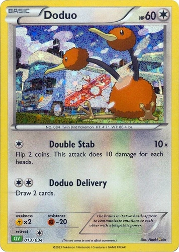Doduo 013/034 Trading Card Game Classic