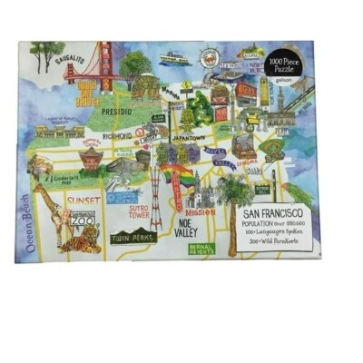 NWOT Galison San Francisco 1000 Piece Sealed Jigsaw Puzzle
