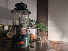 Coleman Lantern Sunshine Of The Night 220E Double Mantle 6/1955 Usa Vtg