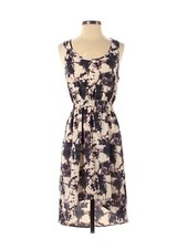 black white boho hi low ruched dress from Forever 21 junior size small