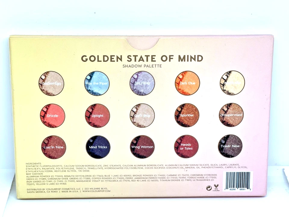 Color pop golden state of mind ~ Shadow Palette  New in the box - Image 3 of 4