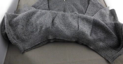 Engbers StrickJacke Gr. 52-54 Wolle Winter grau-schwarz - Bild 3 von 12