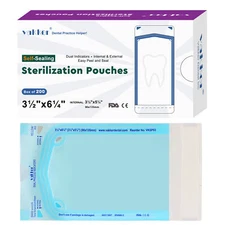 1000x 3.5'' x 6.25'' Self Sealing Sterilization Pouches Autoclave Sterilizer Bag