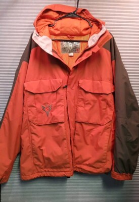 BURTONスノーボード ジャケットRonin 防水フード付き オレンジ Ronin Jacket Mens XL Orange Ski Snowboard Missile Logo Dry Ride