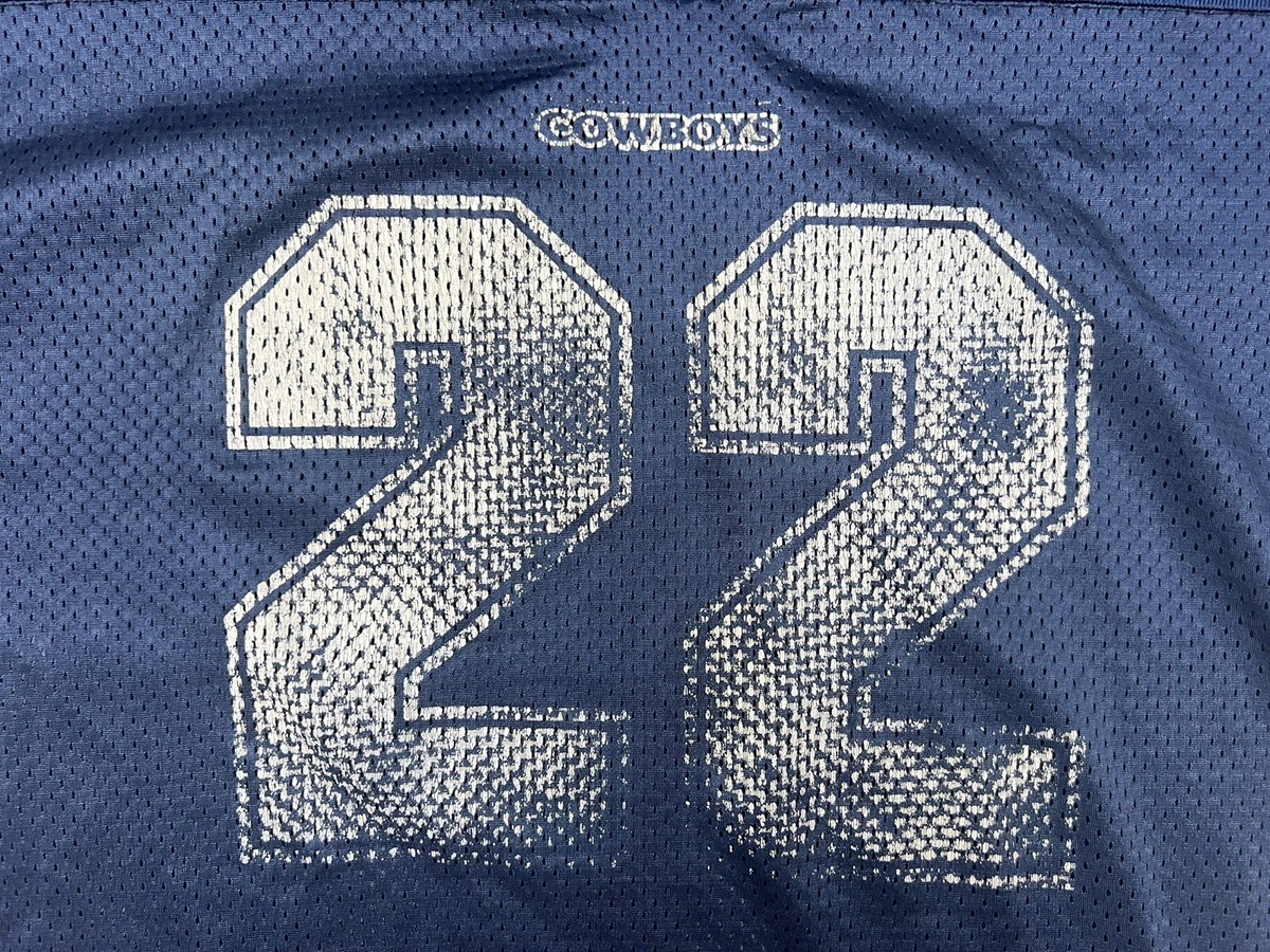 VTG Dallas Cowboys #22 Blank Back Logo Athletic NFL Faded