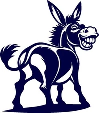 Smiling Donkey - Vinyl Decal Home Décor 7" x 8"