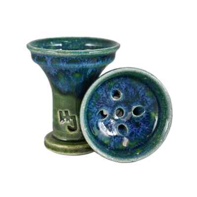 HookahJohn ClassCinco Hookah Bowl   Bee-Green   Premium American Clay