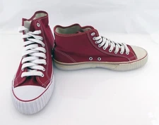 PF Flyers Shoes Center Reissue Hi Red/White Sneaker Mismatched 9/9.5