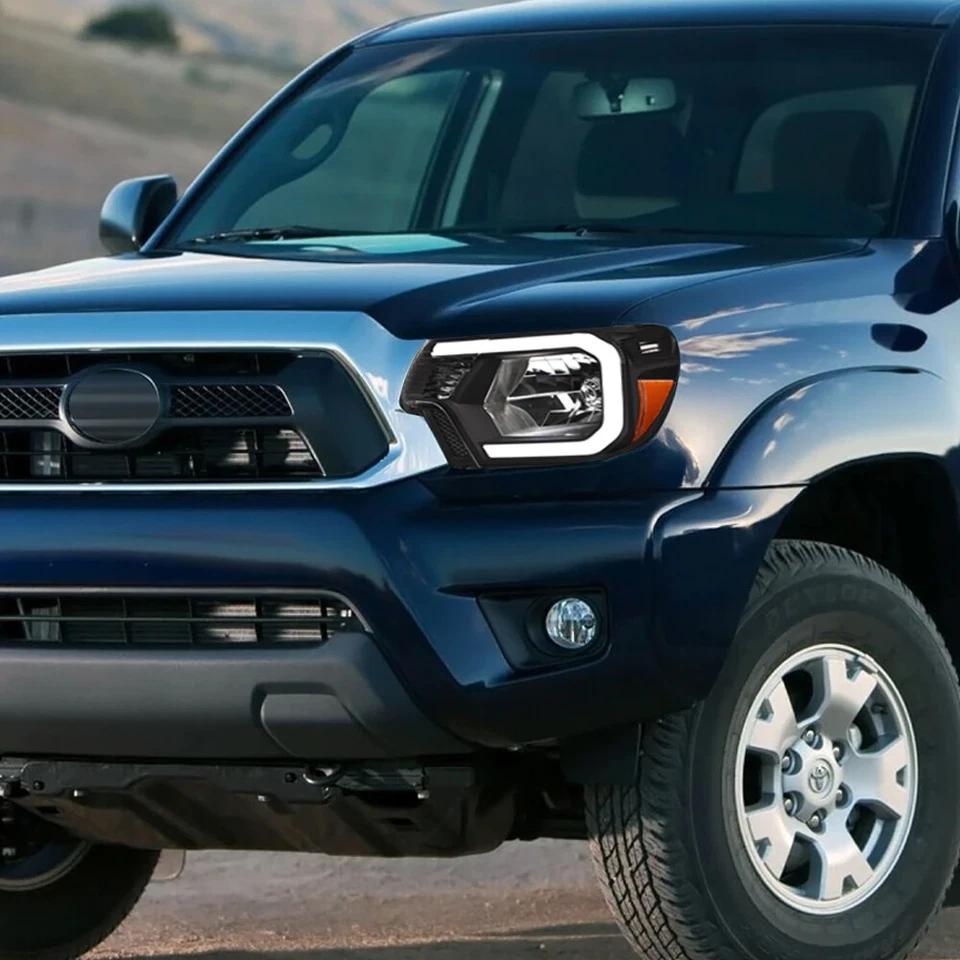 Topline For 2012-2015 Tacoma Switchback Sequential LED Strip Headlights - Black Foto 2 de 4