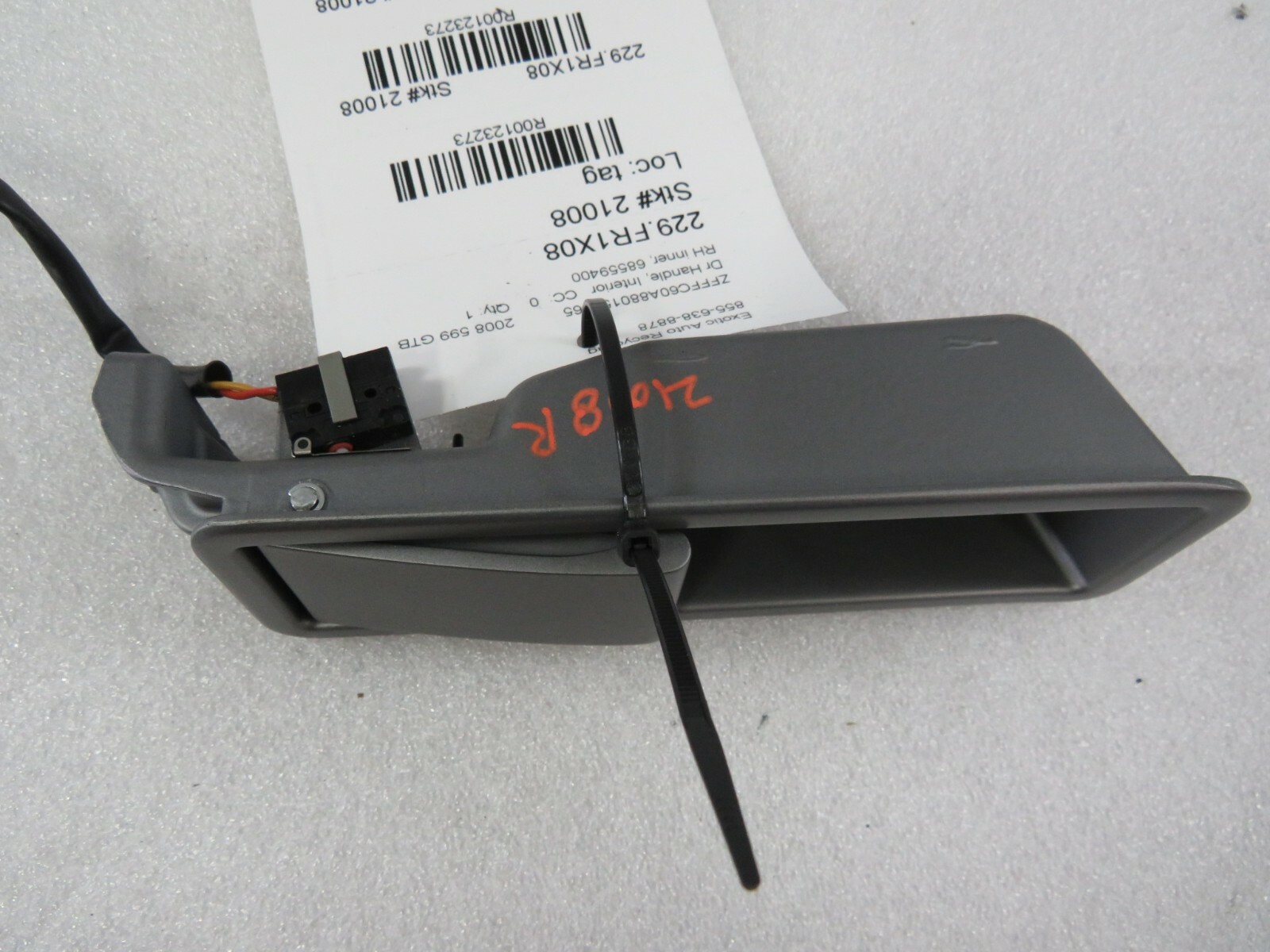 Ferrari 599 GTB, RH, Right, Interior Door Handle, Used, P/N 68559400