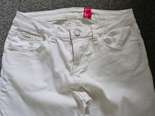New Look YES YES - Super Soft Skinny Stretchy White Jeans - Size UK10/EU38 - Picture 2 of 10