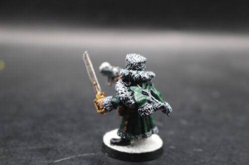Warhammer 40k Imperial Guard Valhallan Ice Warrior Captain Chenkov Painted Metal - Picture 4 of 4