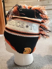 Mohawk Style Shock top knit cap Hat Toboggan Orange Blue White Street Wear Punk