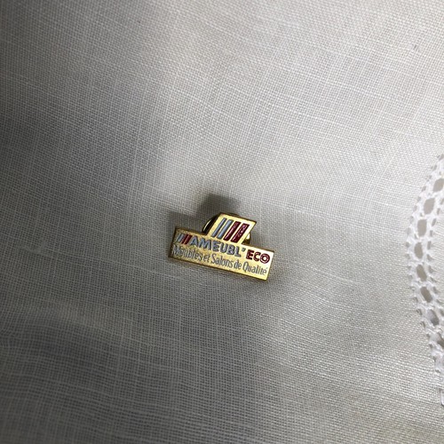 Broche Pin Publicitario Vintage Ameubl'eco B073 - Imagen 3 de 5