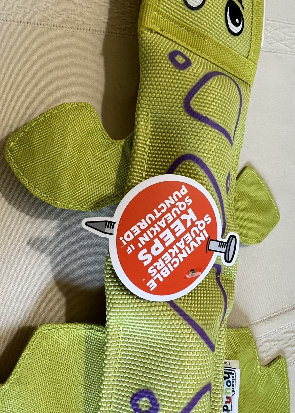 OUTWARD HOUND  XL LIZARD DOG TOY FIRE BITERZ INVINCIBLE SQUEAKERS