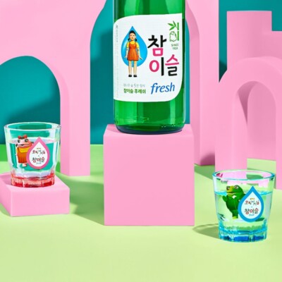 JINRO SQUID GAME キャラクターグラス 2個セット JINRO SQUID GAME キャラクターグラス 2個セット JINRO SQUID GAME