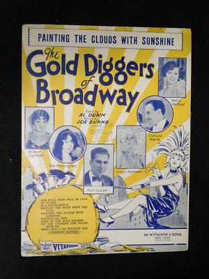 Painting The Clouds With Sunshine 1929 The Gold Diggers of Broadway Sheet Music
