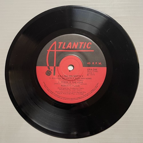 Roberta Flack Killing Me Softly Vinyl Record 7” 45 RPM Single EPA-244 1974 - Picture 21 of 24
