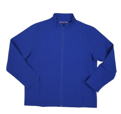 Team 365 Leader Soft Shell Long Sleeve Full Zip Royal Blue Jacket TT80 Mens XL