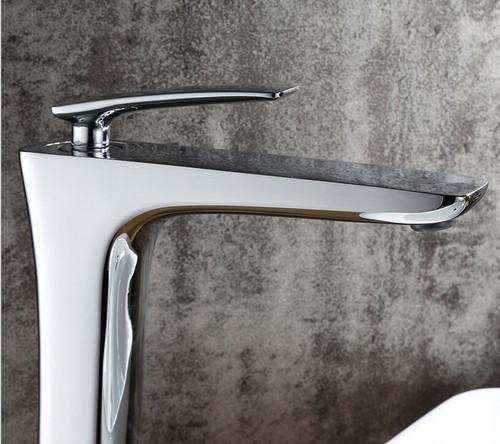 Grifo fregadero lavabo de latón clavo mezclador grifo baño mango individual montaje en cubierta cromo - Imagen 5 de 7