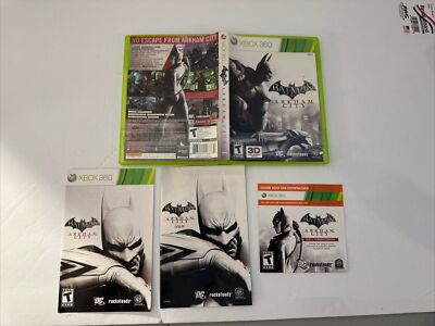 Batman Arkham City Xbox 360 CIB Complete Tested & Working
