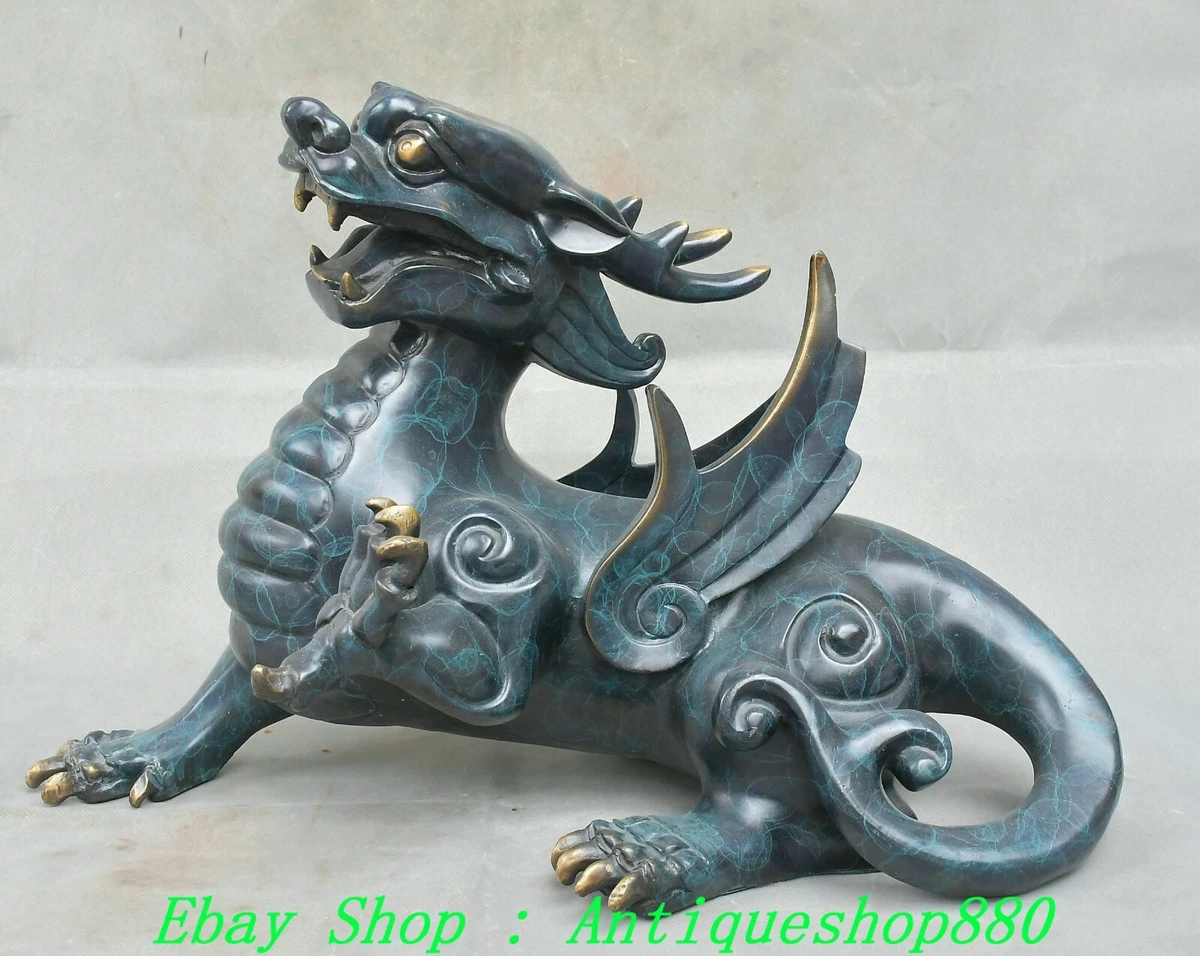 麒麟在中国风雕像、雕像| eBay